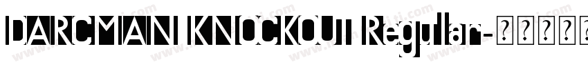 DARCMAN KNOCKOUT Regular字体转换